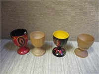 Lot of 4 Wooden Egg Holders (Hot Peppers, more)