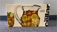 Glass Pitcher With 6 Glasses The Cellar