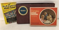2 Scrabble Games & Word Guide Vintage