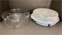 Glass/plastic Serving Dishes Chip Dip