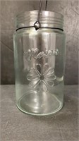 Glass Mason Jar With Handle