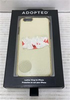 Phone Case Leather Wrap White/gold