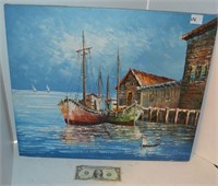 Oil Ship Painting