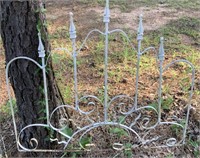 Fancy Scroll Metal Garden Fence Piece