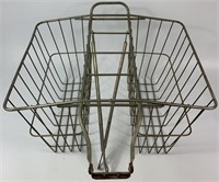 Vintage Metal Bicycle Basket