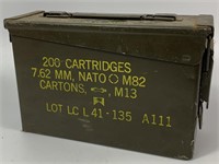 Vintage Metal Ammo Box