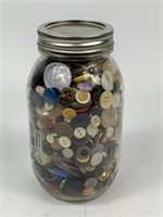 Jar of Vintage Buttons.
