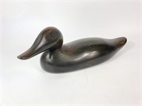 Wooden Duck Decoy with Movable Head