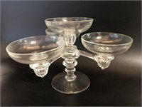 Cambridge Glass candelabra with Bowls