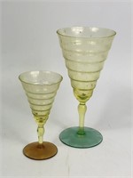 Uranium / Vaseline Glass Stemware