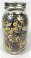 Jar of Vintage Buttons