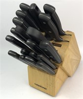 Set of Farberware Knives with Block