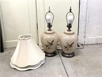Pair of Duck Theme Table Lamps