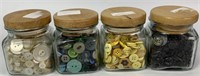 Four Jars of Buttons