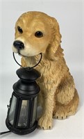 Dog Carrying Lantern Lamp