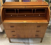 English Style Drum Rolltop Desk