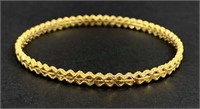 Vintage 18k Gold Bangle Bracelet