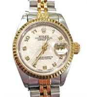 Rolex Datejust Oyster 18k & Stainless Steel Watch