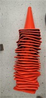 (25) Orange Traffic Cones