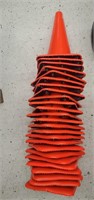 (25) Orange Traffic Cones