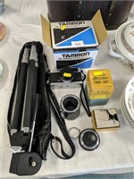 Olympus camera , tripod and lenses