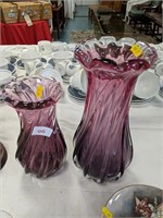 Vintage Czech glass (Joseph Hospoclska) purple