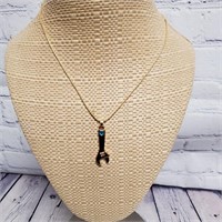 New Hongye Gold Plated Necklace with Wrench Charm