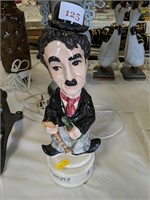 Charlie Chaplin music box & drinks holder A/F