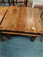 Square pine table