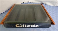 Gillette glass top showcase 17 1/2" x 14"