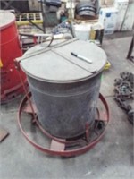 HAZARDOUS WASTE CONTAINER WITH DRUM DOLLY