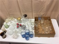 Glassware, candle holders