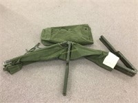 Us Army cot and duffel bag