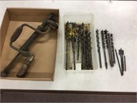 Brase and bit, nail puller, various drill bits