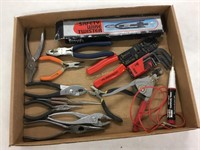 Wire twister, wire stripper, tester, pliers, more