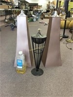 Patio oil lamps and oil