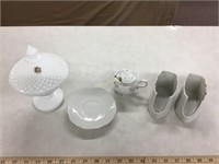Milk glass and others