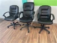3 office chairs-well used