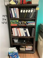Bookshelf  70"h x 3'w x 12"d  needs TLC