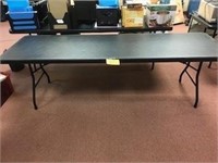 Black Table/folding legs/30"x 8'