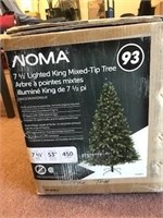 Noma 7 1/2' pre lit Xmas Pine Tree
