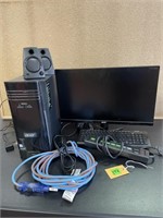 Acer pkg-keyboard/powerbar/cord/speakers/working