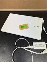 White Acer  Laptop  E5-521 Series  12" screen