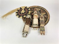 Native American Figures and Weavings