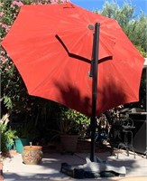 899 - POOLSIDE ADJUSTABLE UMBRELLA W/STAND