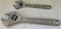 899 - LOT OF 2 ADJUSTABLE WRENCHES