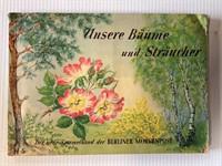 GERMAN PLANT BOOK WITH TOED IN PRINTS