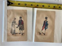 HAND COLOURED ENGRAVINGS, 1827