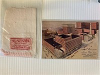 EATONS POSTCARD AND BLANKET LABEL