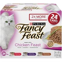 24Pk Fancy Feast Wet Cat Food, Chicken Feast